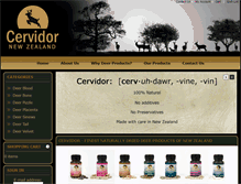 Tablet Screenshot of cervidor.com